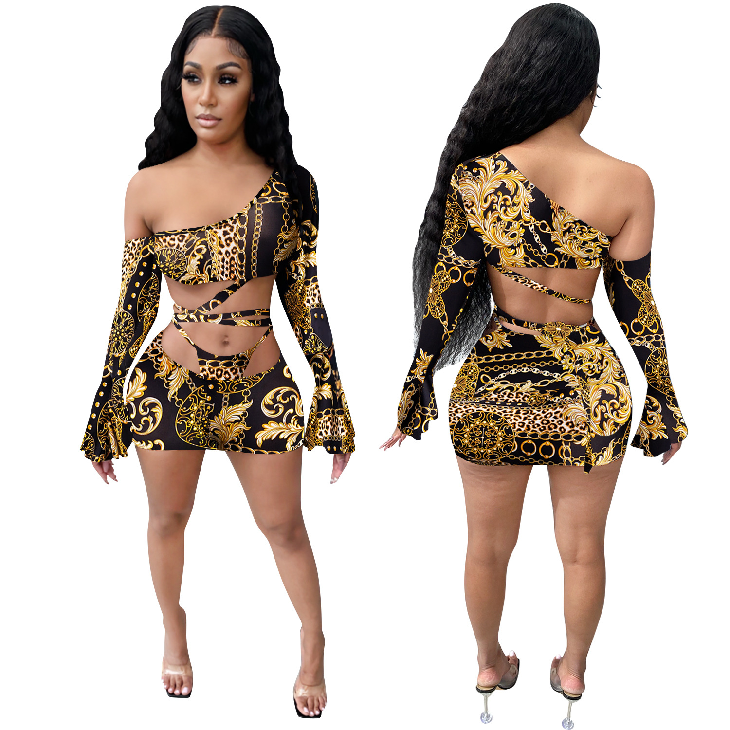 Title 30, Womens Strapping Retro Printed Mini Skirt. Get...