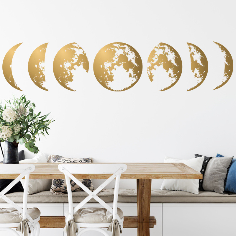 Pure Color Moon Wall Stickers display picture 4