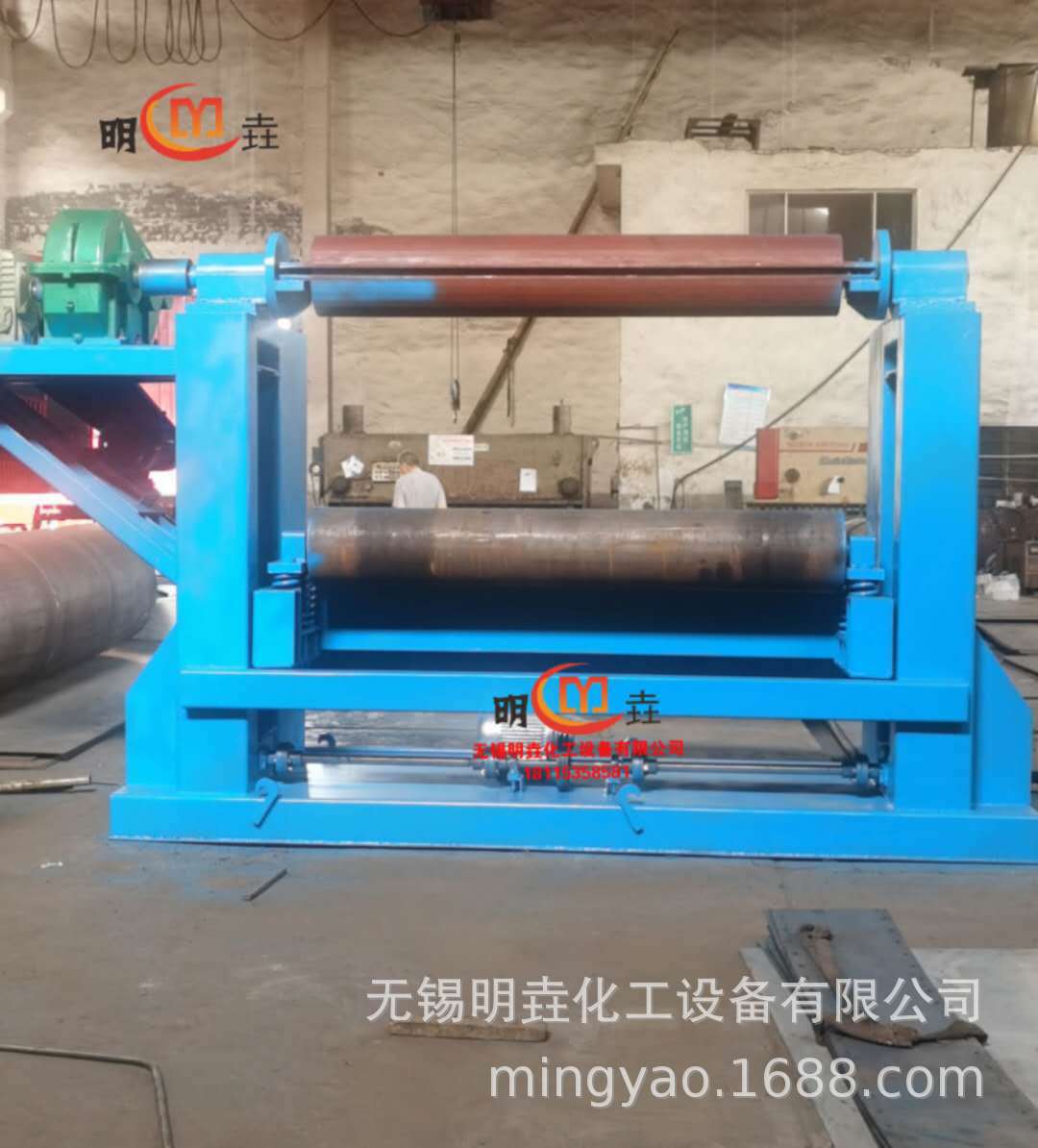 供应300平方不锈钢螺旋板卷板机 全自动2000型螺旋板换热器卷板机