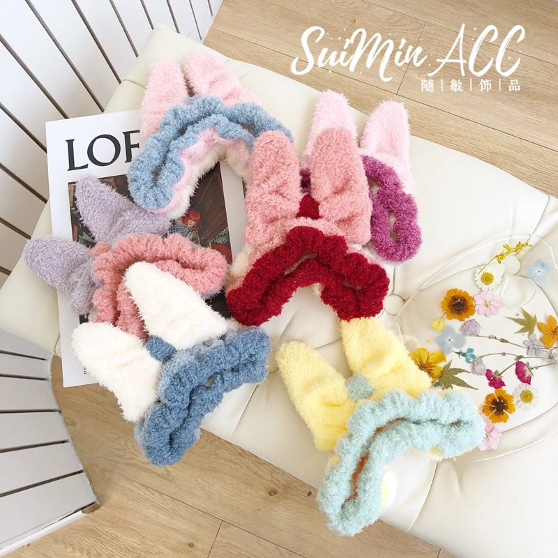 Estilo coreano lindo cara lavado arco pelo banda moda coral terciopelo elástico banda de Pelo elástico ancho borde pelo banda accesorios de pelo para mujeres