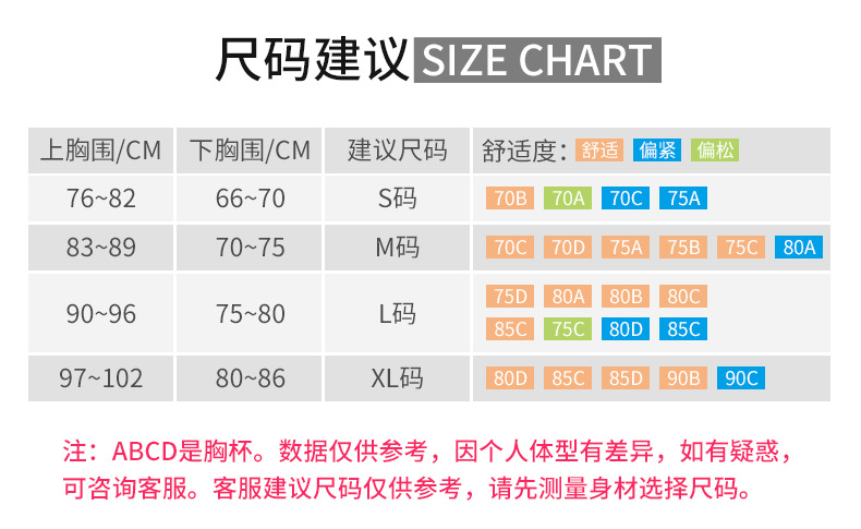 上装尺码建议 (1)