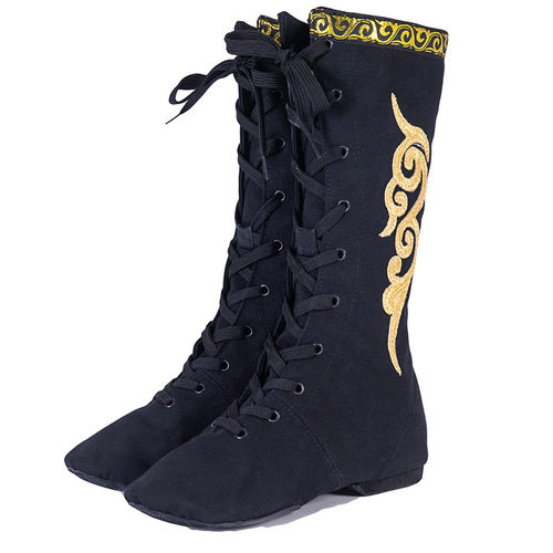 Dance boots Tibetan men and women dance boots Mongolian dance shoes riding boots Mongolian dance performance boots grade examination art examination boots