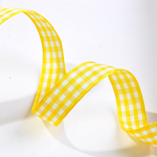 Yao Ming Plaid cinta hecha a mano DIY cinta regalo material de embalaje 2,5 cm Plaid banda accesorios para el cabello material decorativo