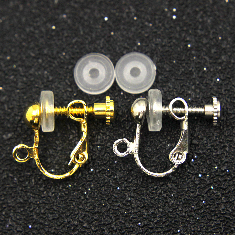 Clip de oreja transparente Almohadilla clip de oreja de silicona almohadilla anti-dolor clip de oreja no perforado almohadilla suave accesorios de joyería accesorios pendientes Accesorios