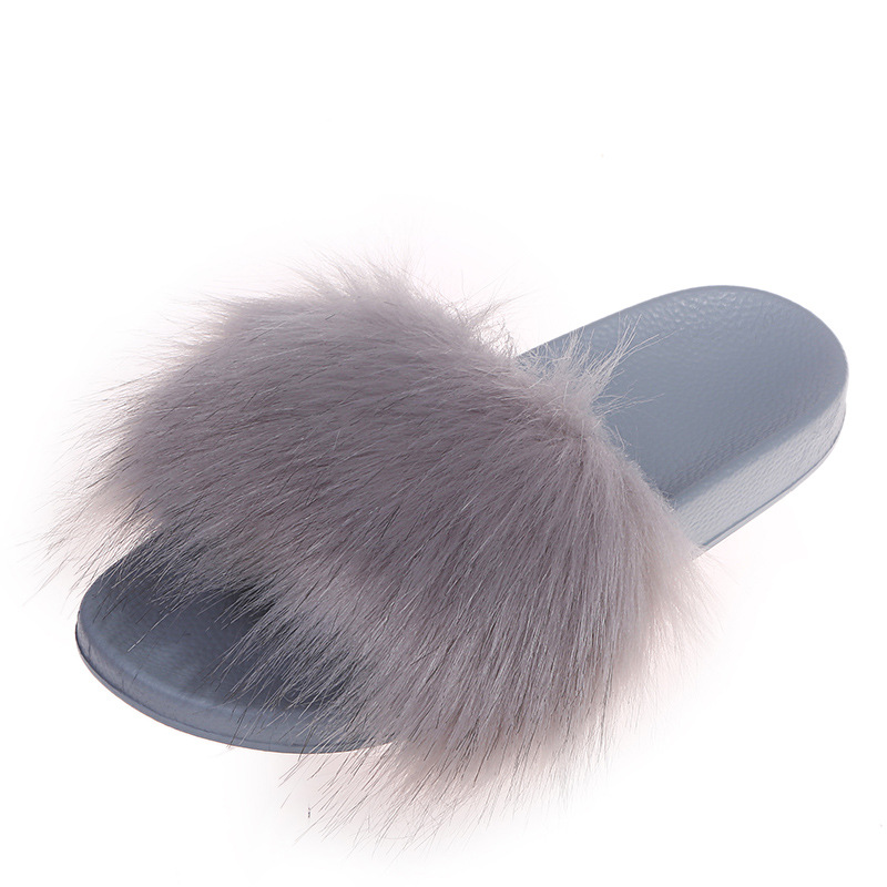 Home Slippers with Artificial Fur NSKJX71209