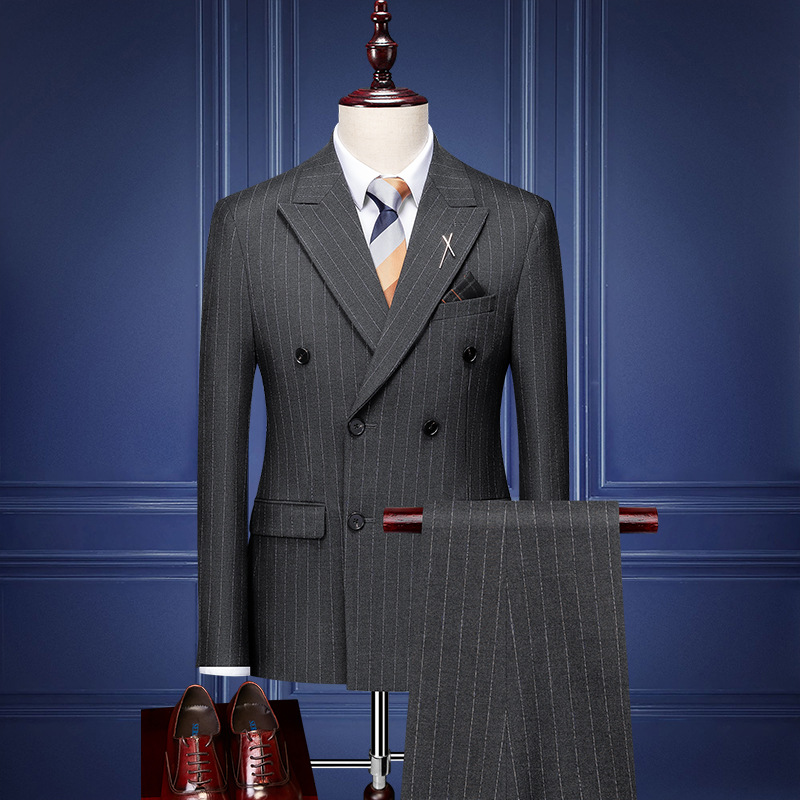 Suit men's three-piece suit Korean Slim...