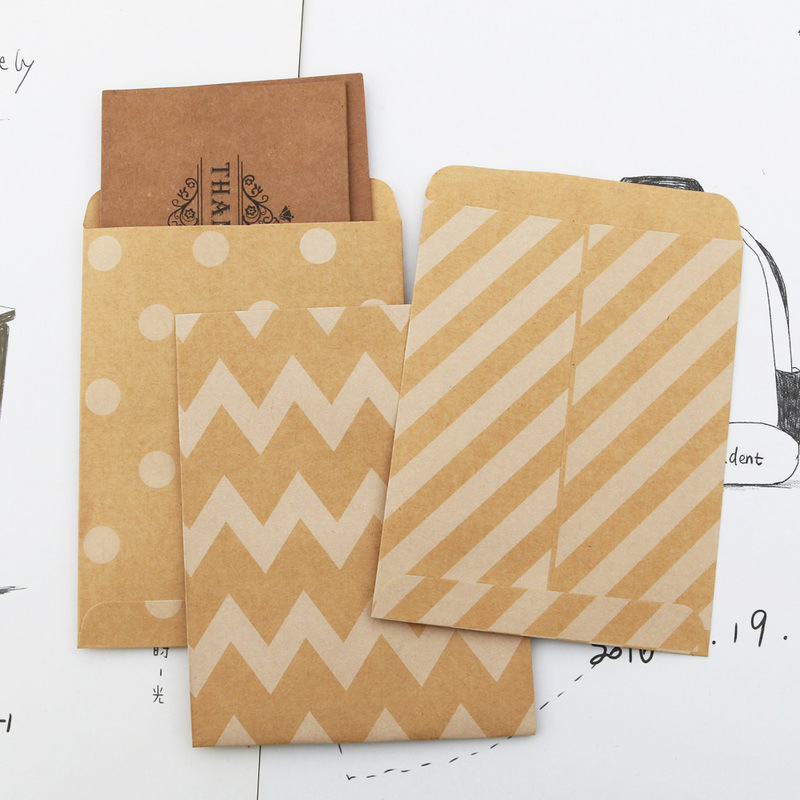10g Weight Stripe Polka Dots Paper Greeting Card Buggy Bag