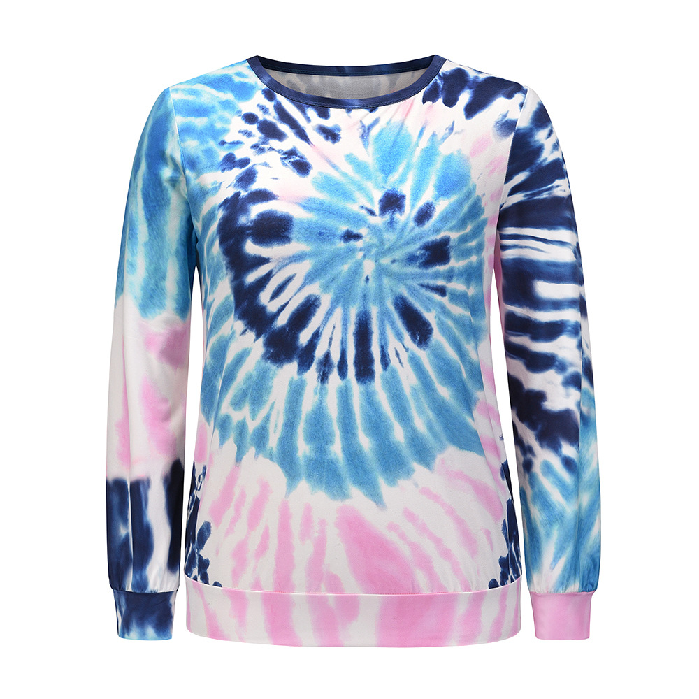 Nihaostyle Clothing Wholesale Tie-dye long-sleeved sweatershirt NSHYG66730