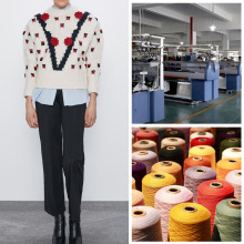 源头工厂大牌同款1比1毛衣粗针女装男装小批量来图来样加工定制