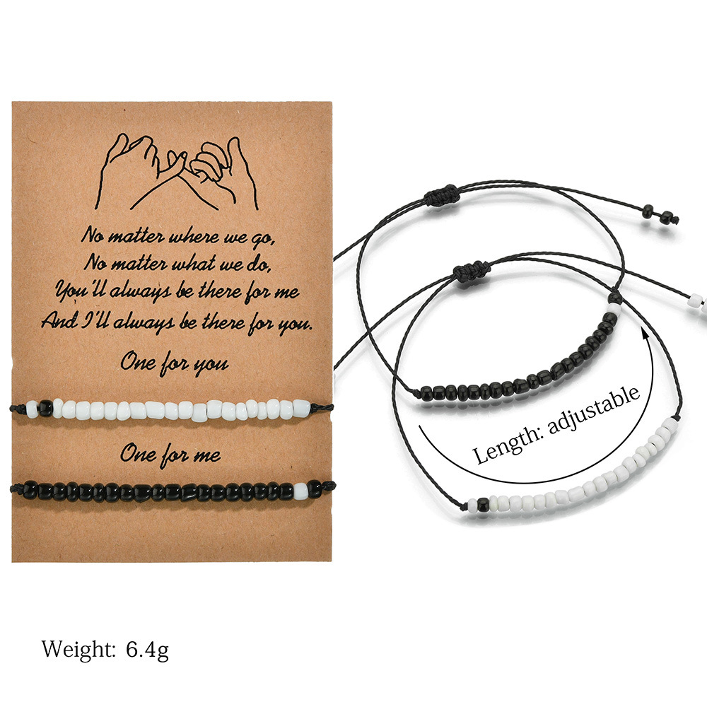 10g Weight Drawstring Bracelets Classification Simple Style Geometric Seed Bead Knitting Women's Drawstring Bracelets
