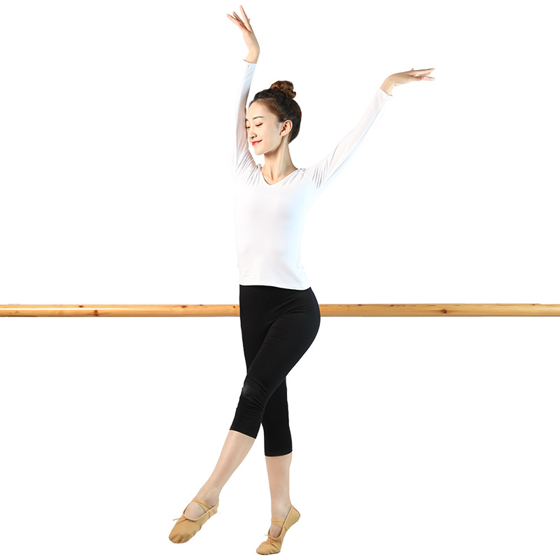 La práctica de la danza ropa superior las mujeres del baile cuerpo manga larga moderno Latino chino clásico traje entrenamiento
