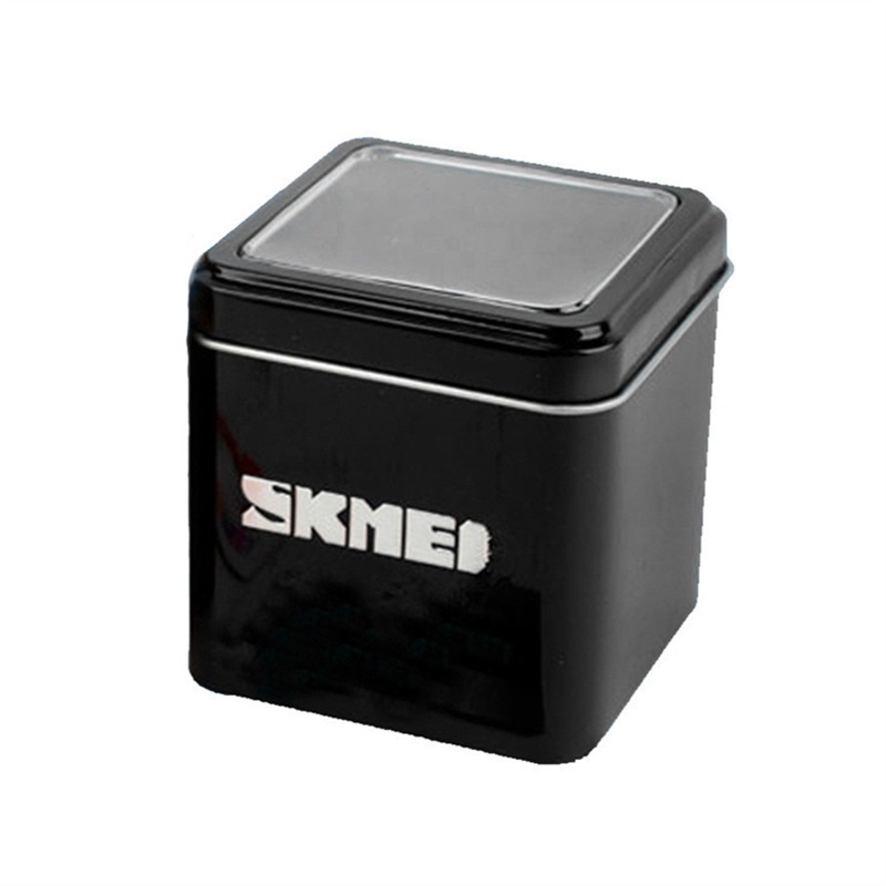 SKMEI reloj caja de hierro caja de reloj de regalo caja cuadrada