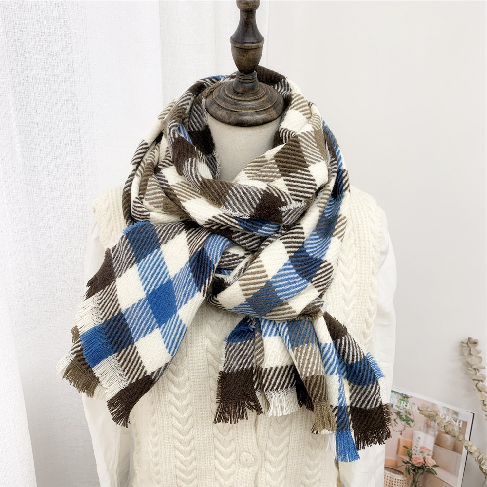 Stripe Pattern Striped Plaid Scarf