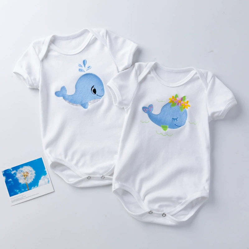 Cute children's bodysuit for men and women, doll, with embroidery, new collection, 0-2 years, with short sleeve, (Physicals), children's clothing