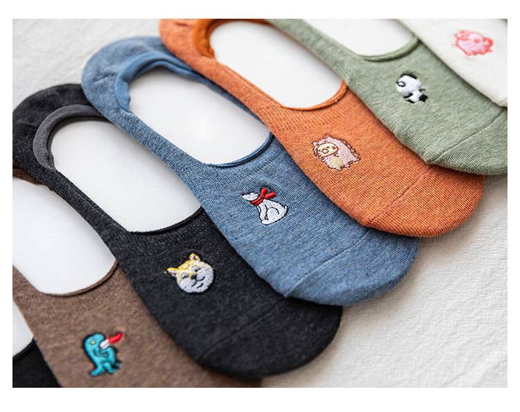 2020年春夏季新款浅口隐形船袜女卡通刺绣学院风短袜_03.
