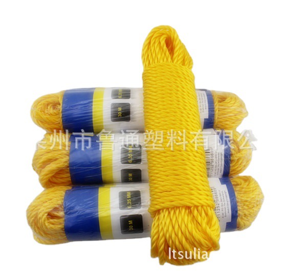 供应PP圆丝三股绳 PP三股四股绳