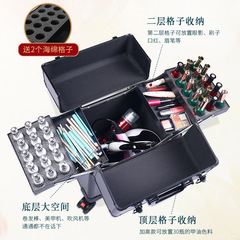 Professional trolley makeup box, nail art, embroidery, hairdressing storage box, makeup and make-up artist tool box, dropshipping