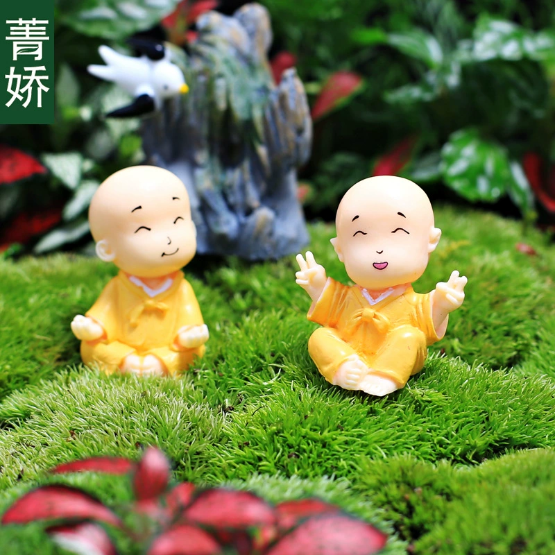 Радость монах Творческий горшок микро Ландшафтные украшения мох мясистая экологическая бутылка Аквариум Ландшафтный дизайн DIY материал