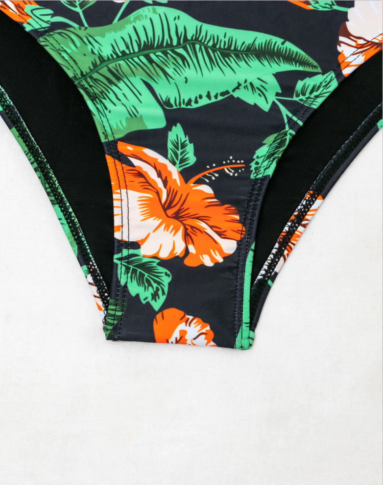 gathering sexy bikini print swimwear NSHL23322