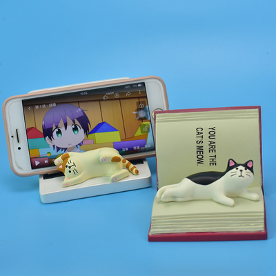 decole Japanese originality Magic Book Kitty Mobile phone holder IPA Bracket Lazy man Flat Bracket Gifts Decoration