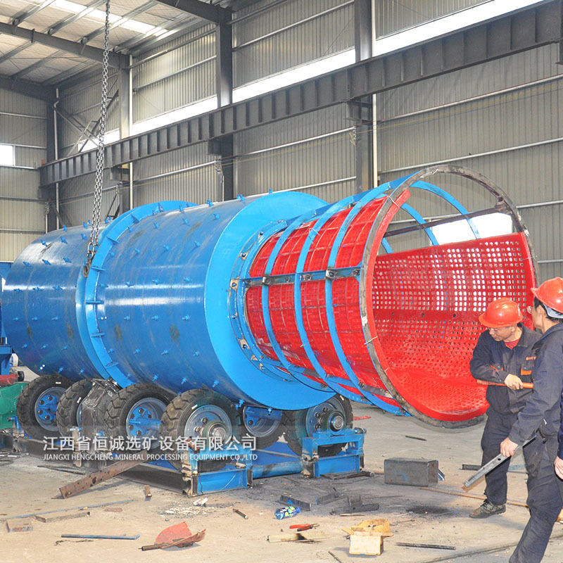 江西恒诚50T/H白云石洗矿机滚筒洗石机厂家供应