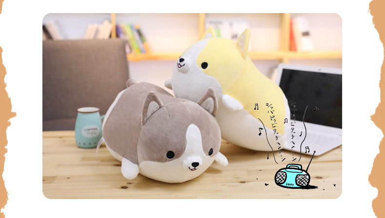 Soft Corgi Doll Lying Style Puppy Plush Doll  Wholesale Vacuum Compression display picture 5
