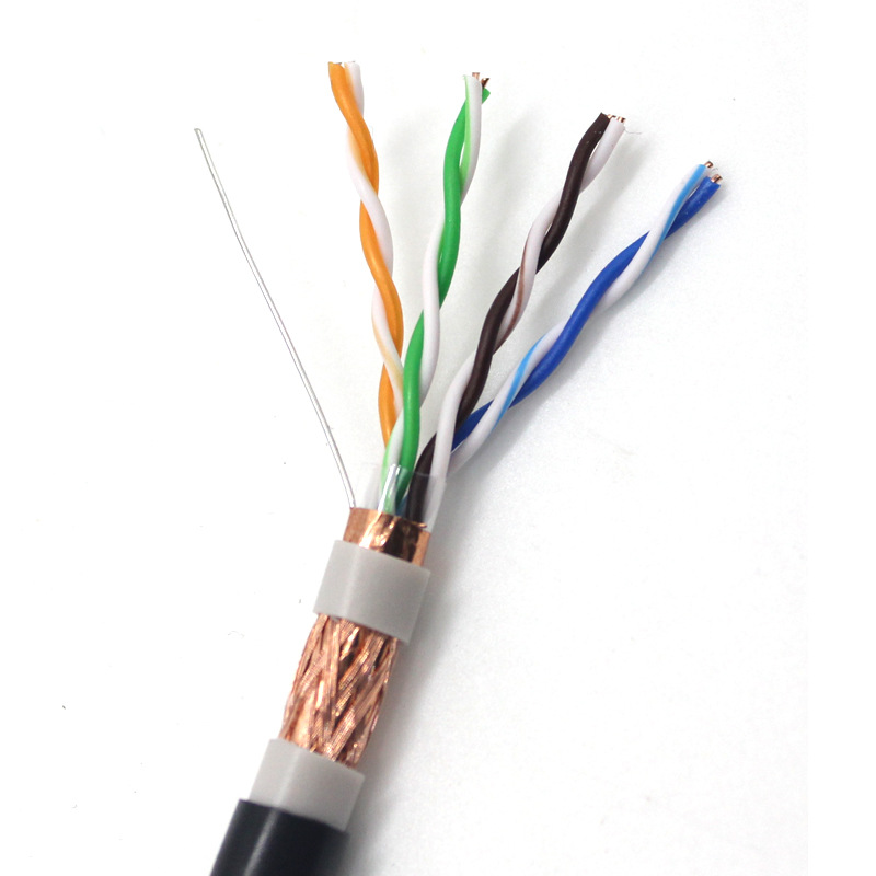 超五类耐低高温室外防水网线 双屏蔽无氧铜网线 0.5芯 CAT5E S/F-阿里巴巴