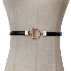 腰帶女裝飾連衣裙韓版時尚氣質腰封配大衣細款收腰簡約無孔皮帶