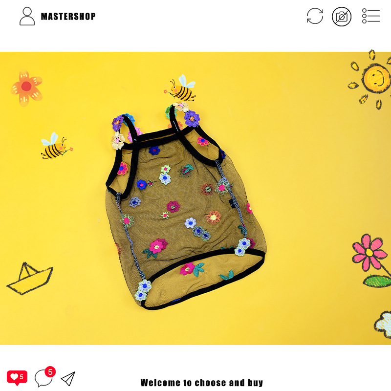 Cute Flower Pet Clothes 3