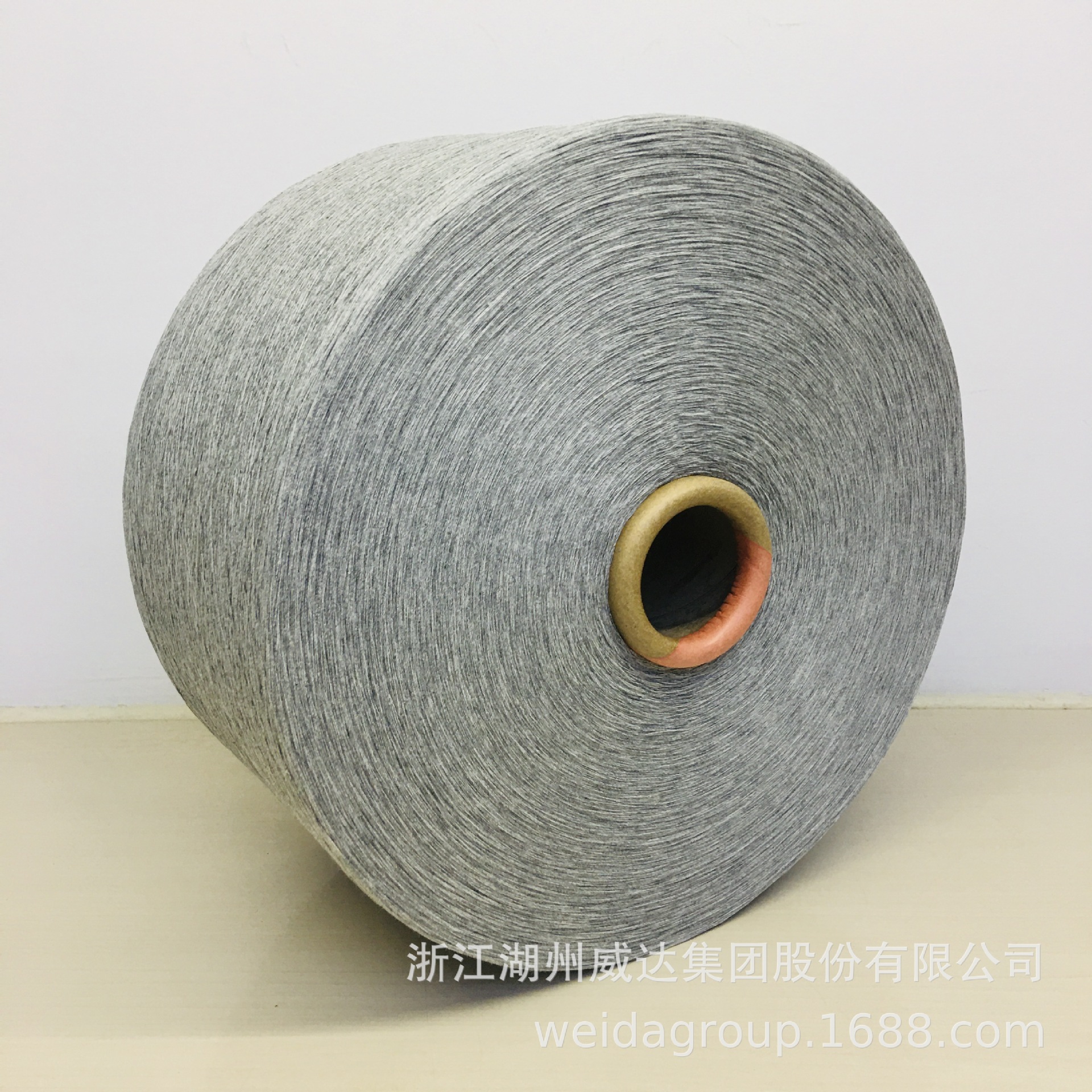 20S1.5号灰气流纺纯棉色纺纱针织大圆机梭织用纱可定颜色支数