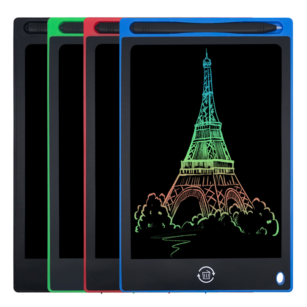 新款8.5寸儿童液晶手写板光能电子黑板手写板宝宝涂鸦绘画写字板|ms