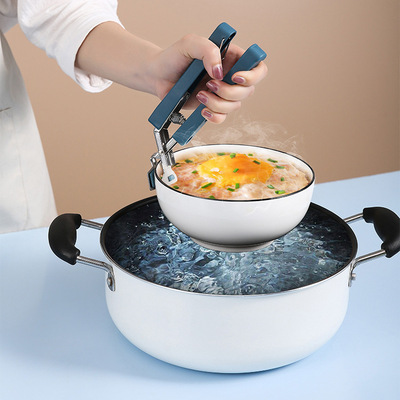 防燙碗碟夾套裝防滑蒸夾取盤夾提盤砂鍋夾碗器耐高溫手套廚房工具