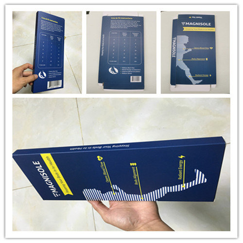 包装盒 磁石鞋垫英文包装盒 磁性鞋垫中性包装袋 通用款彩色包装