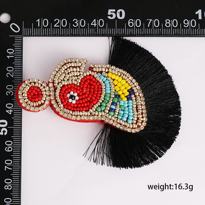 New Characteristic Beaded Earrings With Exaggerated Lines And Tassel Earrings For Women display picture 1