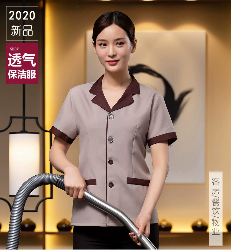 Breathable room uniform for work, (Physicals), with short sleeve, plus size