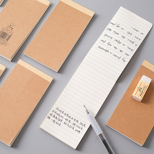 Kaba Bear 4 cowhide colored horizontal line note pads can be peeled and non-adhesive small notebooks grid message notes note pads