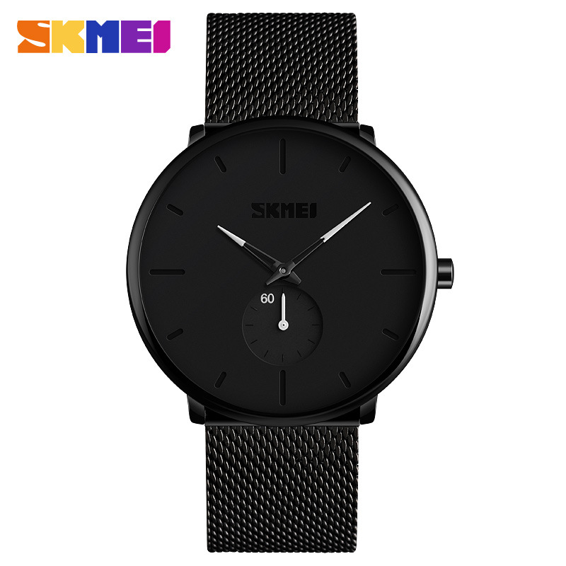 Skmei moda personalizada reloj hombres casual malla cuarzo impermeable reloj pareja reloj 9185