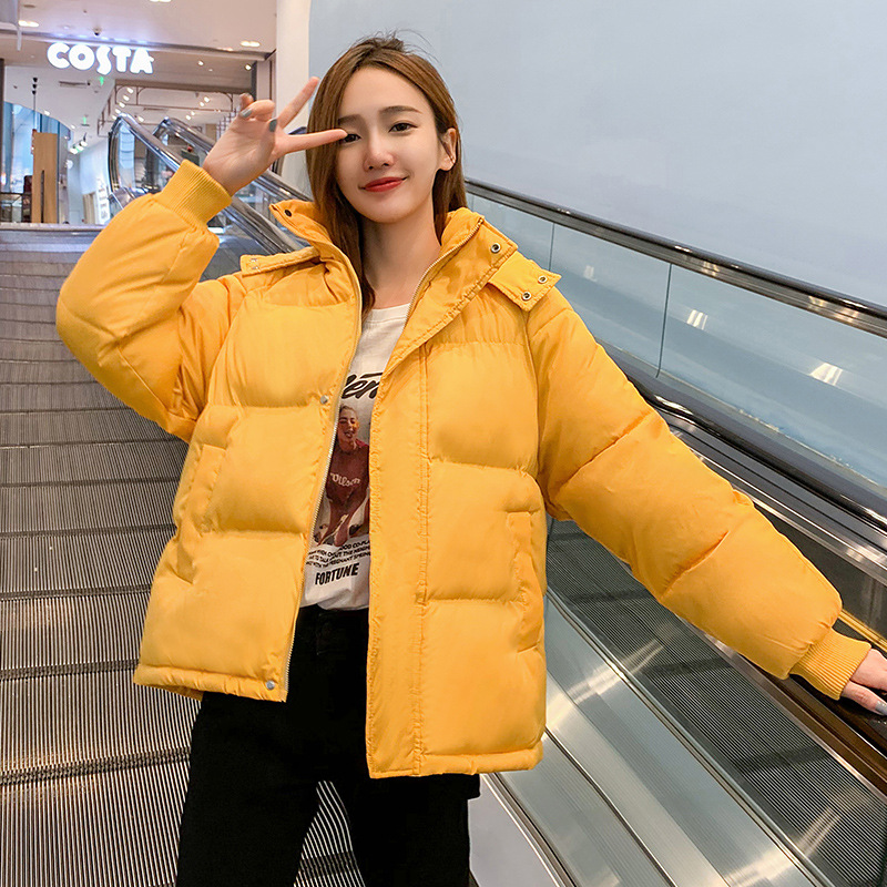 2020 nueva ropa de algodón coreana suelta ropa de pan de invierno de mujer abrigo corto chaqueta de algodón de moda
