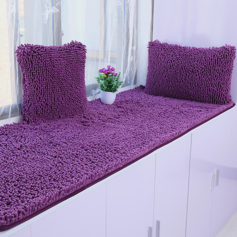 飘窗垫窗台垫定做地垫榻榻米坐垫加厚阳台垫毛绒防滑雪尼尔沙发垫