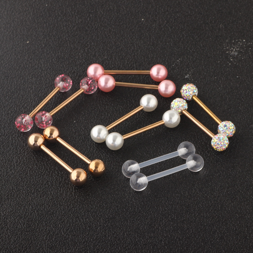 Labret piercing jewelry detail image