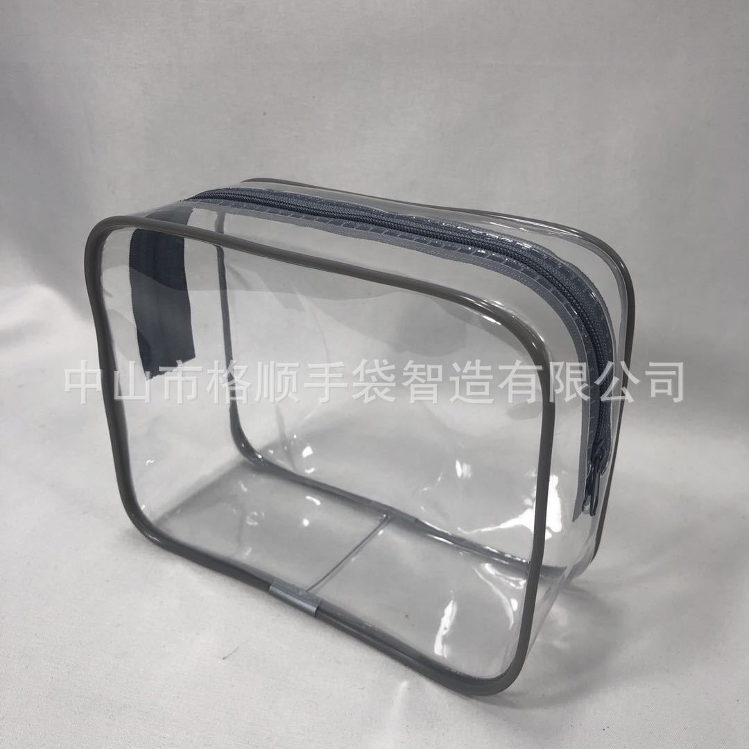 定制长方形pvc拉链包装袋圆形透明pvc胶骨袋热压电压车线工艺均可-阿里巴巴