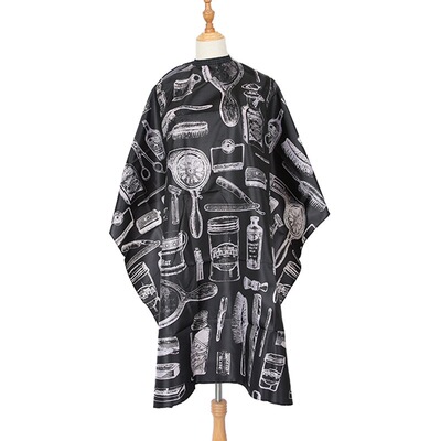 新款简约设计图案美容美发围布理发店围布剪发围布发廊剪头发用品