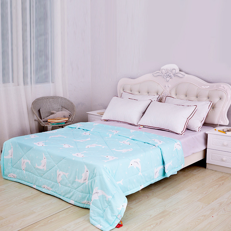 家纺床上用品柔软水洗棉夏凉被春秋被空调被2.0m1.8m1.5m厂家自销