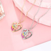 Necklace, rainbow accessory, pendant, European style, suitable for import, Amazon