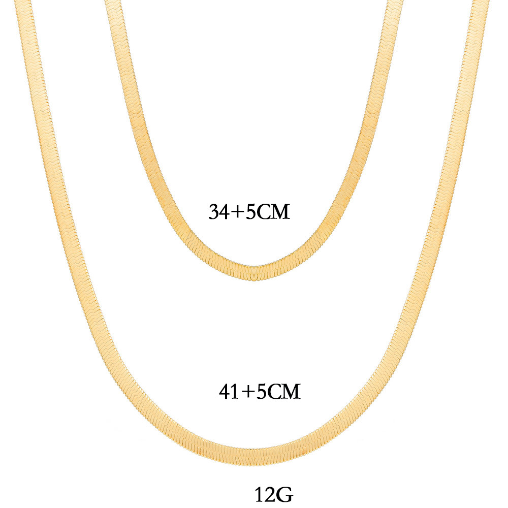 new multilayer snake bone necklace wholesale creative personality clavicle chain necklacepicture1