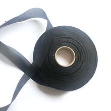 厂家自销黑白春亚纺涤纶包边布 雨衣包边 围裙包边 鞋垫包边布