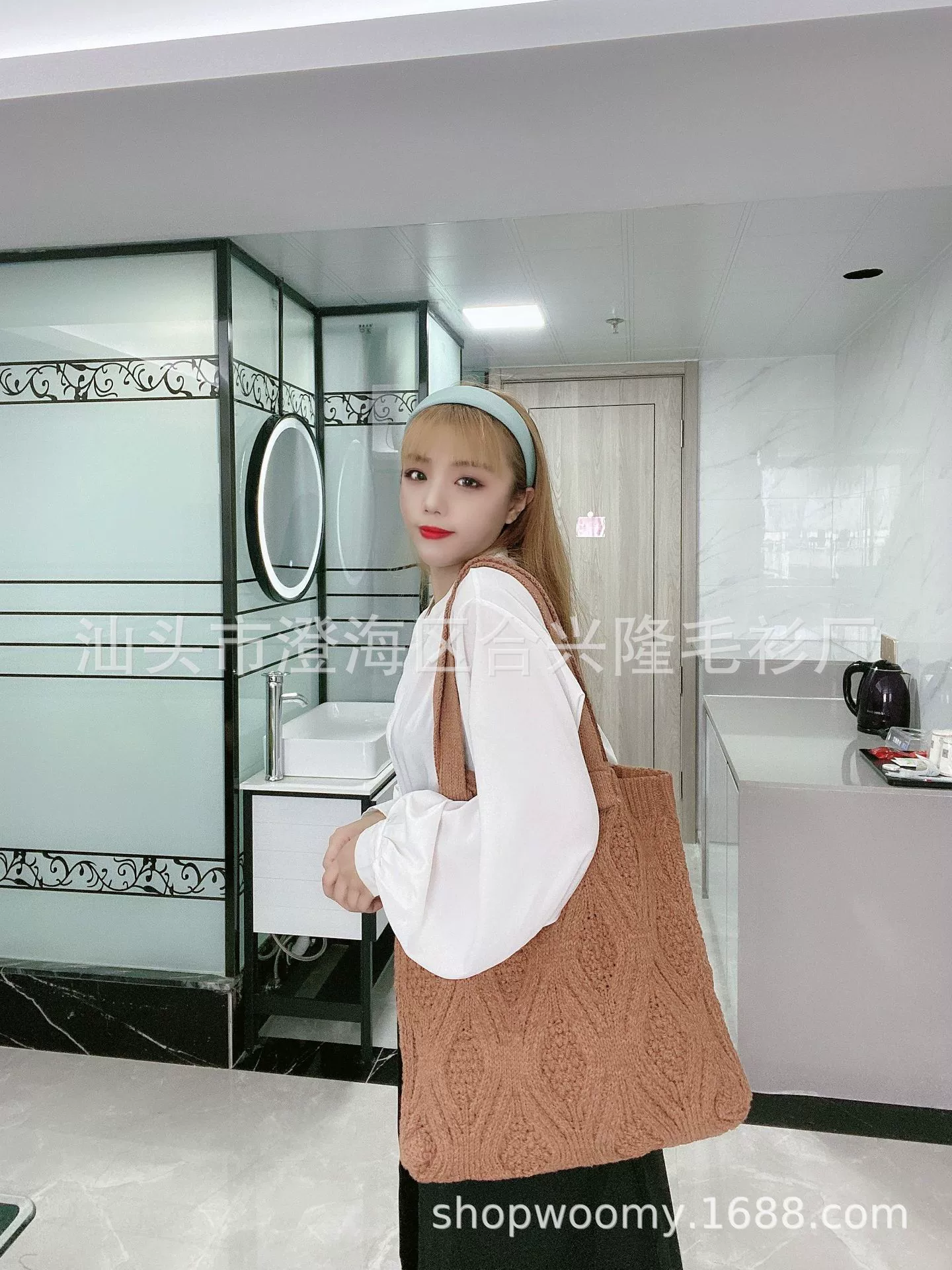knitted retro universal shoulder bag, purse