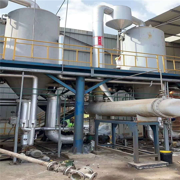 销售二手双效浓缩蒸发器 二手多效降膜蒸发器 30吨强制循环挥发器