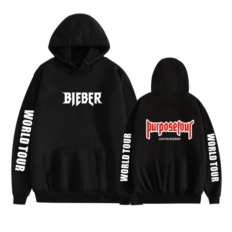 Amazon independent station hot sale Justin Bieber peripheral leisure plus size fleece-lined hoodie men's sweater Amazon independent station hot sale Justin Bieber peripheral leisure plus size fleece-lined hoodie men's sweater
