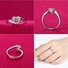 Douyin is the same electroplating 18K platinum male ring Mosan diamond six -claw women's rings kiss couple against the ring